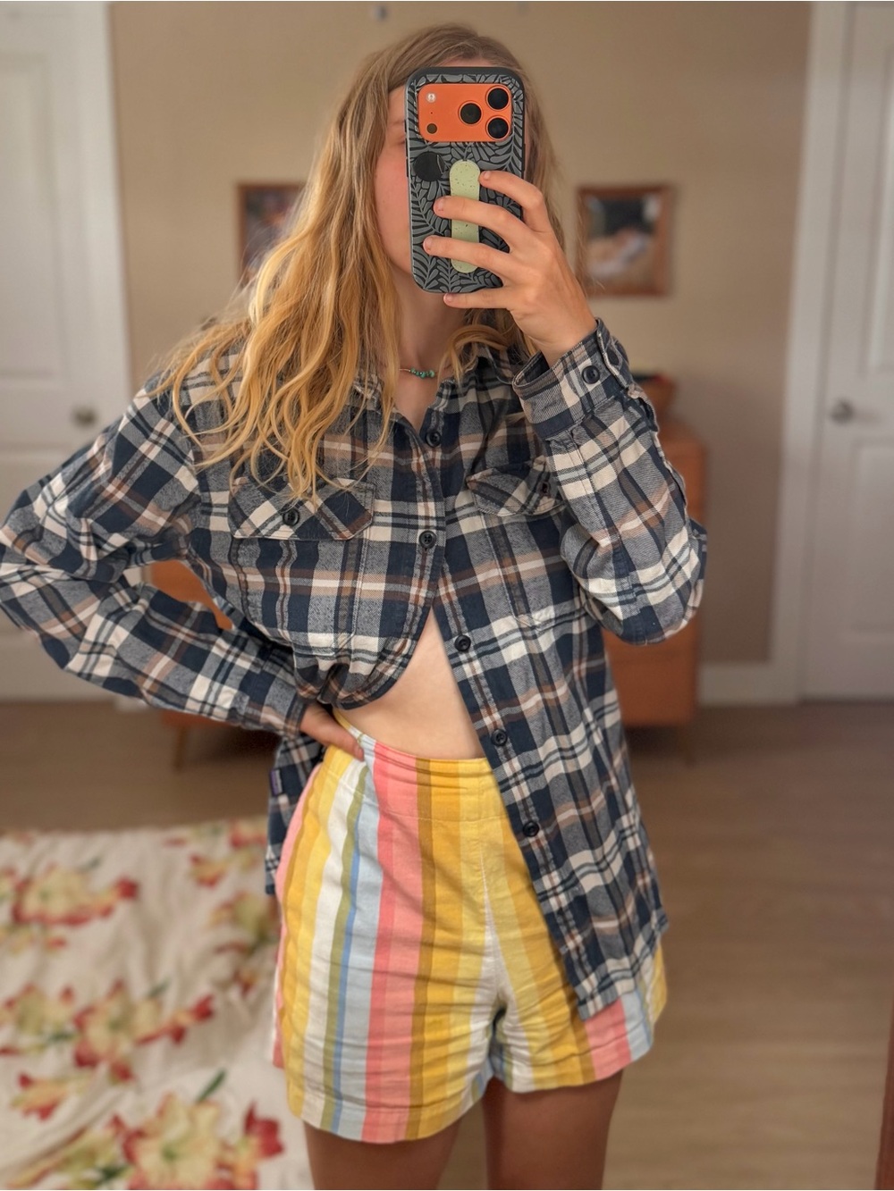 Patagonia Organic Cotton Plaid Flannel Button-up